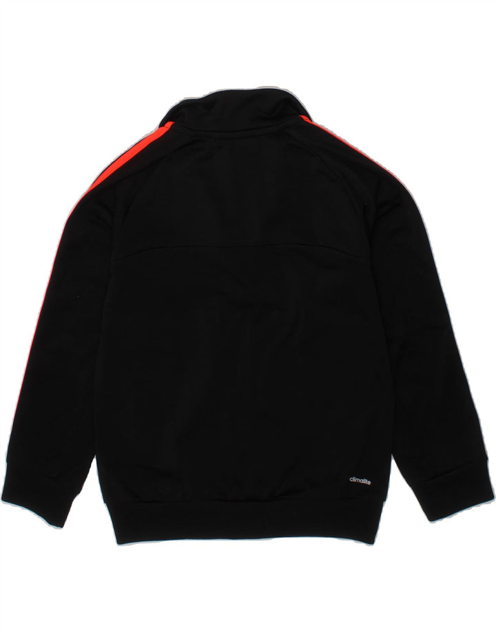 ADIDAS Girls Climalite Tracksuit Top Jacket 5-6 Years Black Polyester Vintage Adidas and Second-Hand Adidas from Messina Hembry 