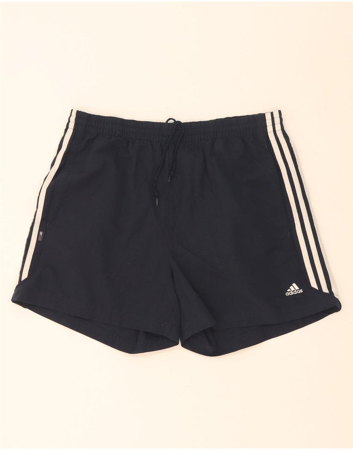 Ανδρικό αθλητικό σορτς Adidas μεγάλο μπλε ναυτικό πολυεστέρα