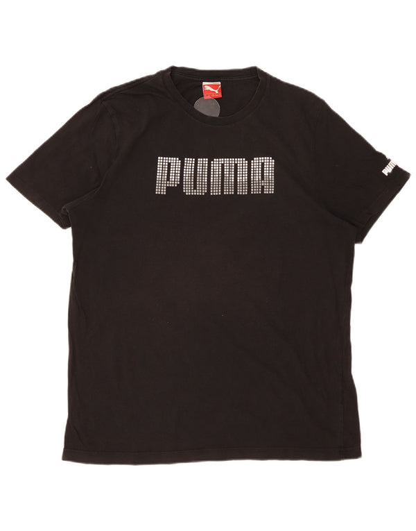 Ανδρικό γραφικό T-Shirt PUMA Top Large Μαύρο
