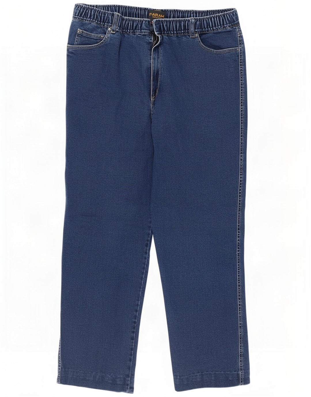 Farah Γυναικείο Classic Straight Jeans W36 L27 Μπλε Βαμβακερό