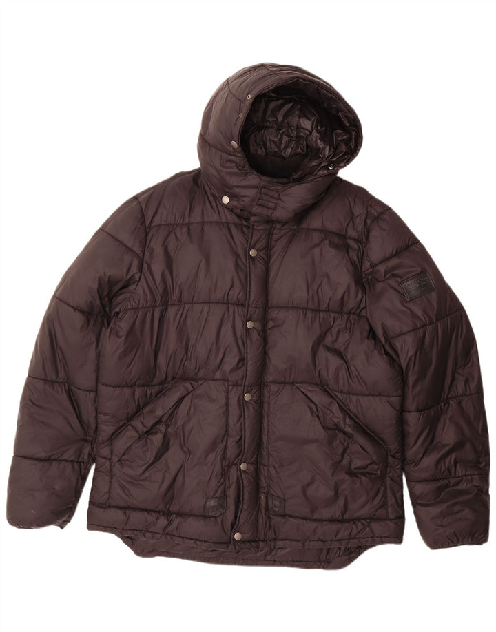 Ανδρικό μπουφάν με κουκούλα Barbour UK 42 XL Μαύρο Πολυαμίδιο