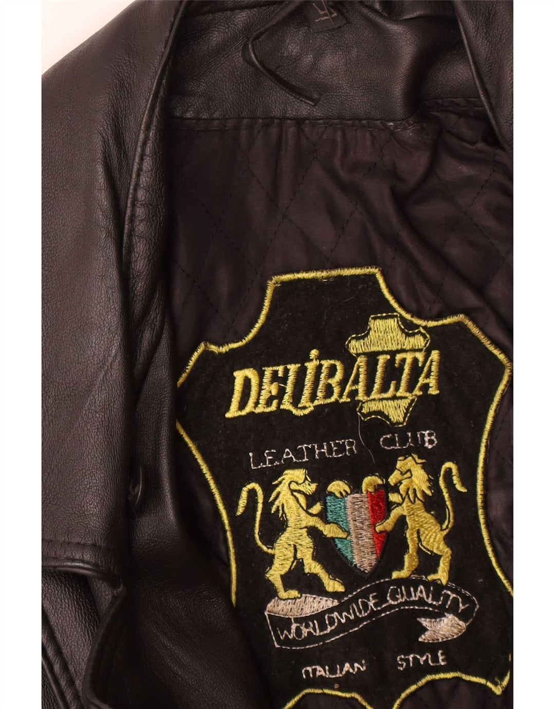 Vintage Γυναικείο Δερμάτινο Μπουφάν Biker UK 14 Medium Black Leather