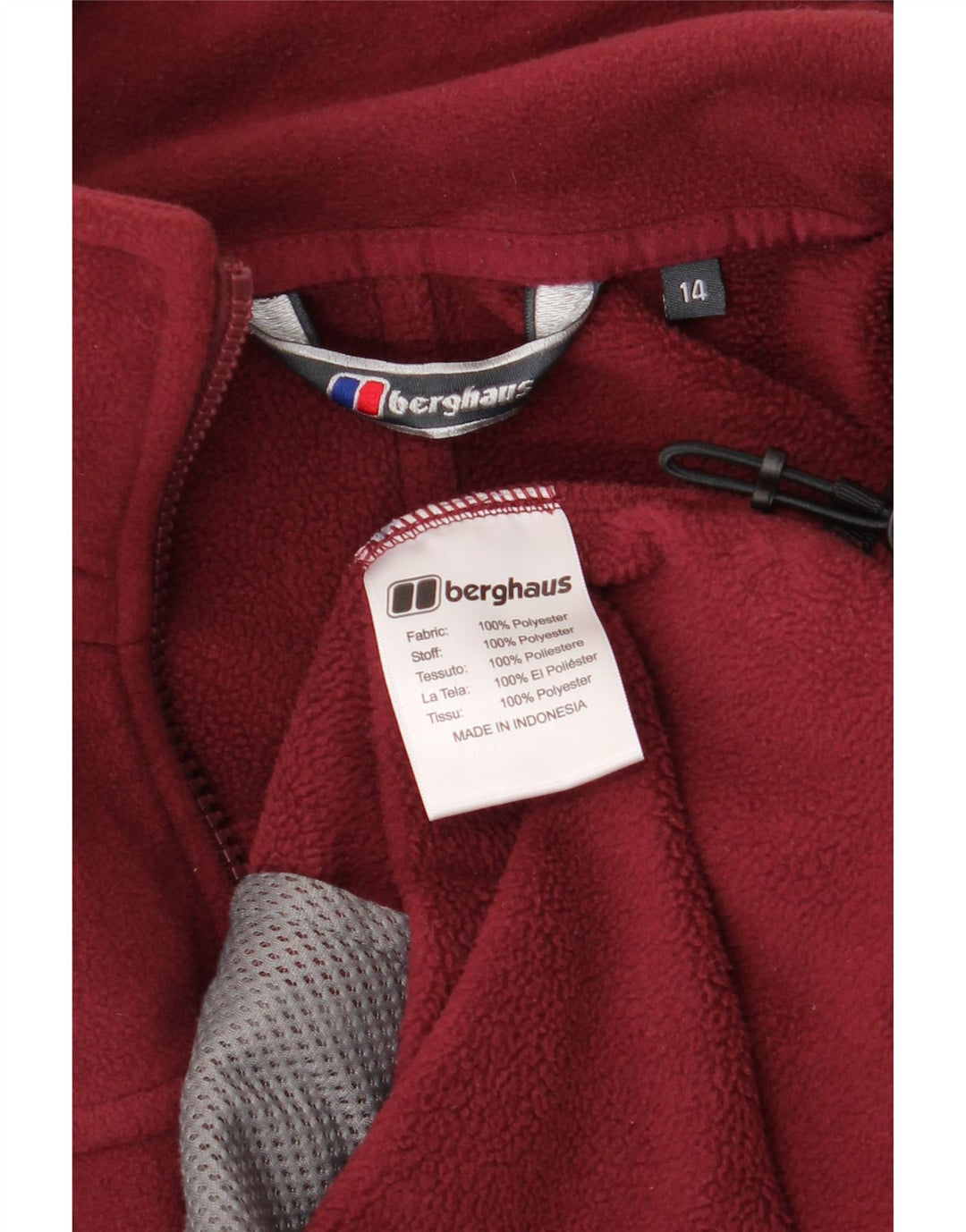 Bergans Γυναικείο Fleece Jacket UK 14 Large μπορντό πολυεστέρας