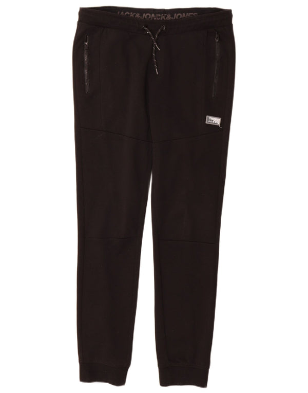 Jack & Jones Boys αθλητική φόρμα παντελόνι Joggers 13-14 ετών μαύρο πολυεστέρα