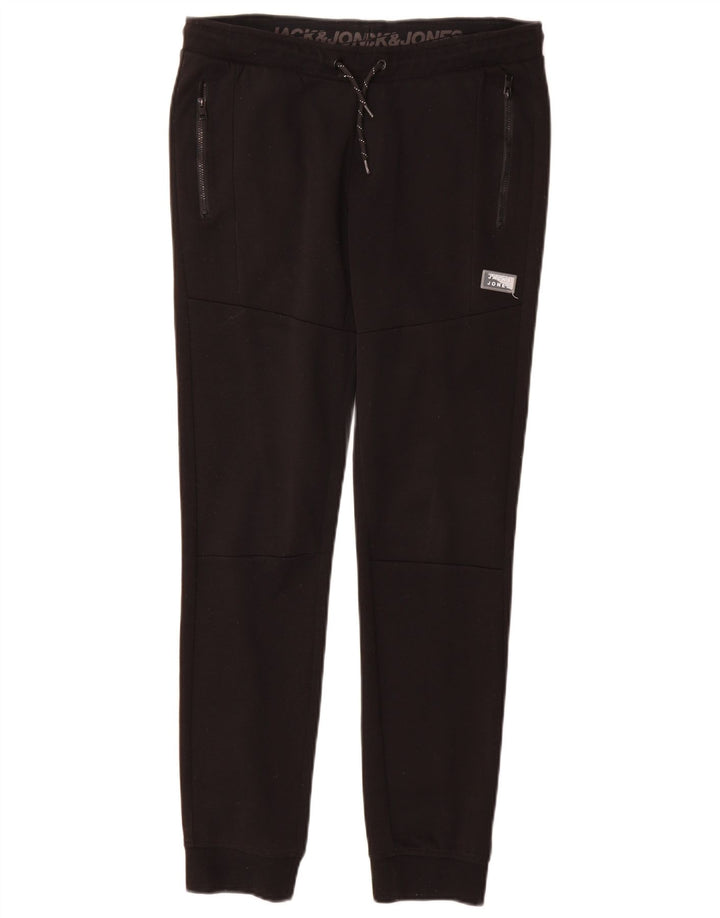 Jack & Jones Boys αθλητική φόρμα παντελόνι Joggers 13-14 ετών μαύρο πολυεστέρα