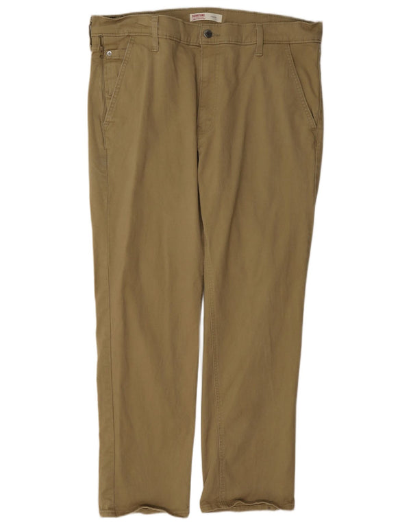 Ανδρικό παντελόνι Chino Signature Levi's Slim W38 L32 Χακί βαμβακερό