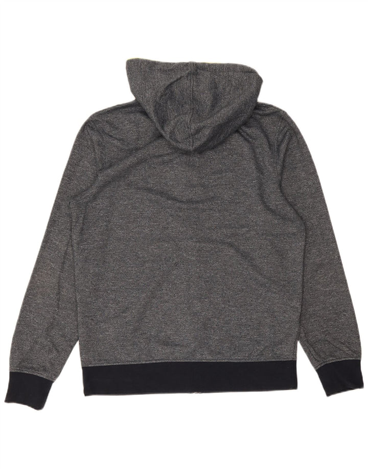 Ανδρικό πουλόβερ με κουκούλα με φερμουάρ Jack & Jones, βαμβακερό μεσαίο γκρι
