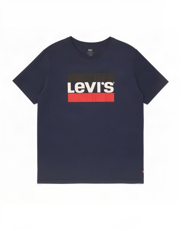 Ανδρικό γραφικό T-Shirt Levi's Top XL Navy Blue Cotton
