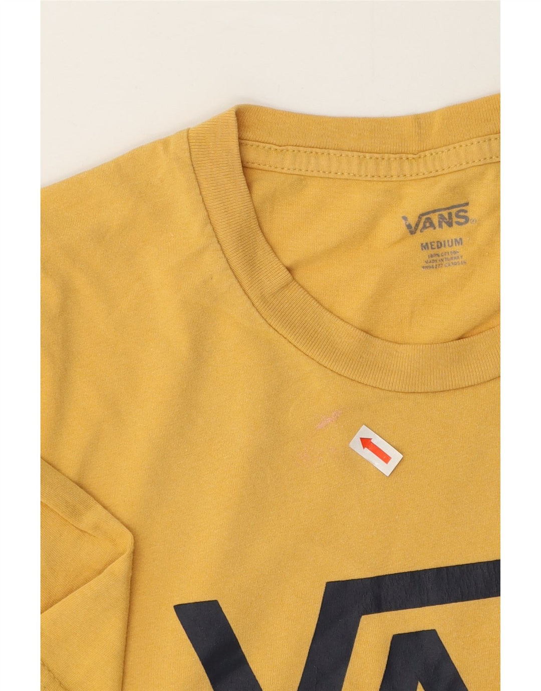 Ανδρικό γραφικό T-Shirt Vans Top Μεσαίο κίτρινο βαμβακερό