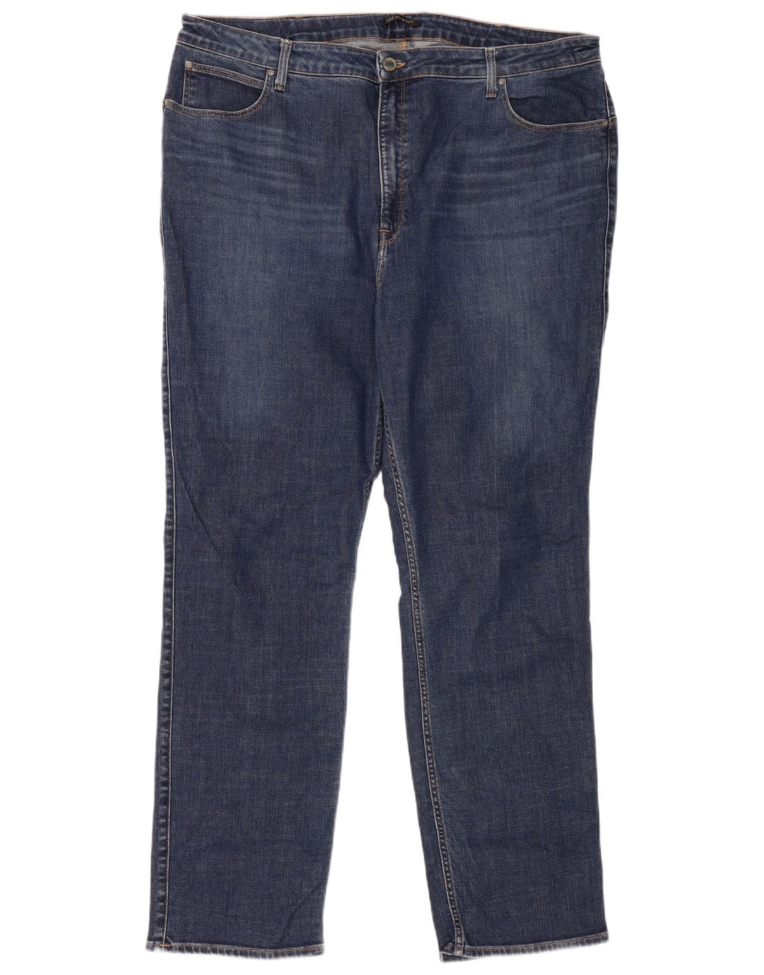 Lee Γυναικείο Straight Jeans W42 L33 Navy Blue Cotton