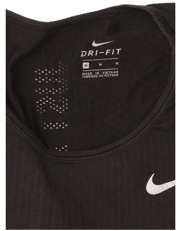 Nike Γυναικείο Dri Fit Μακρυμάνικο UK 12 Μεσαίο Μαύρο Πολυεστέρας