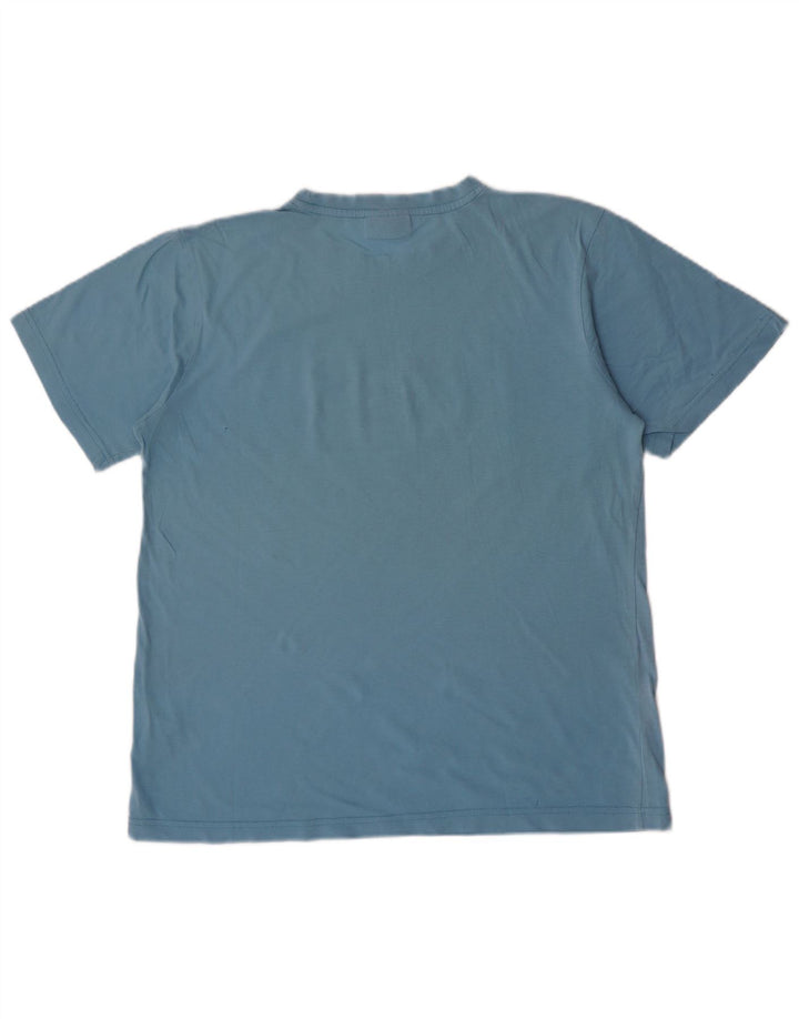 Ανδρικό γραφικό T-Shirt Kappa Τοπ μεσαίο μπλε βαμβακερό