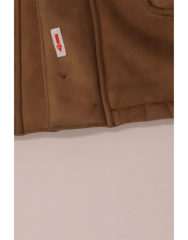 Conbipel Ανδρικό Στούντιο με κουκούλα Sherpa Jacket UK 38 Μεσαίου καφέ πολυεστέρα