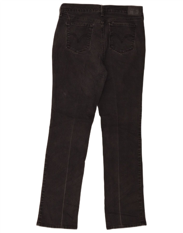 Levi's Womens 505 Straight Jeans W30 L32 Μαύρο βαμβακερό
