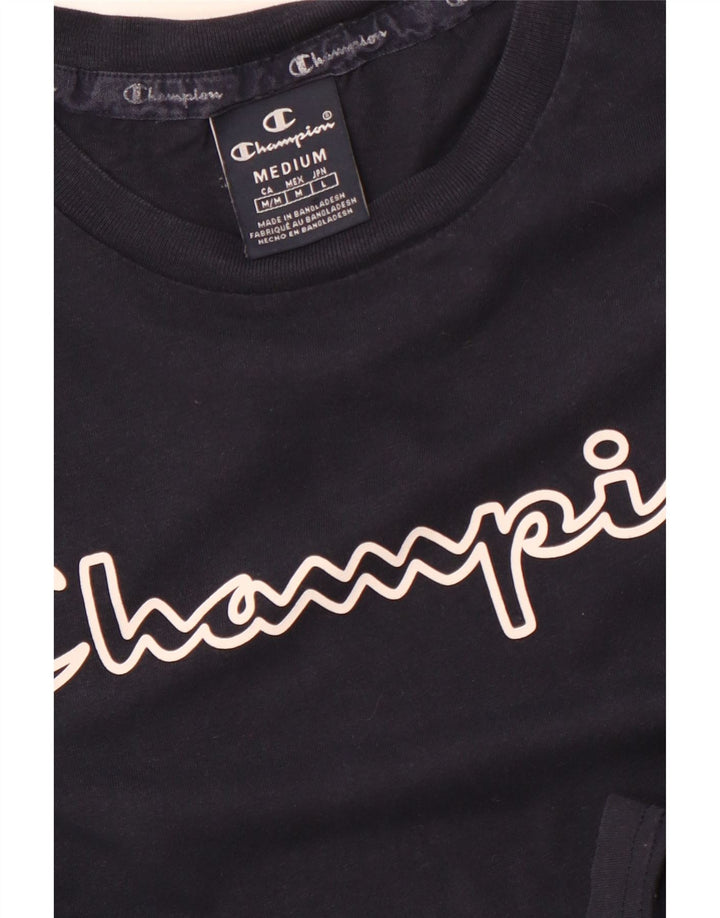Ανδρικό γραφικό T-shirt CHAMPION Top Medium Navy Blue