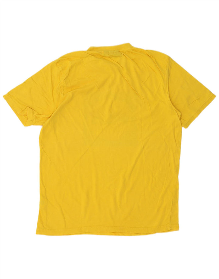 Ανδρικό γραφικό T-Shirt Fila Top Μεσαίο κίτρινο βαμβακερό