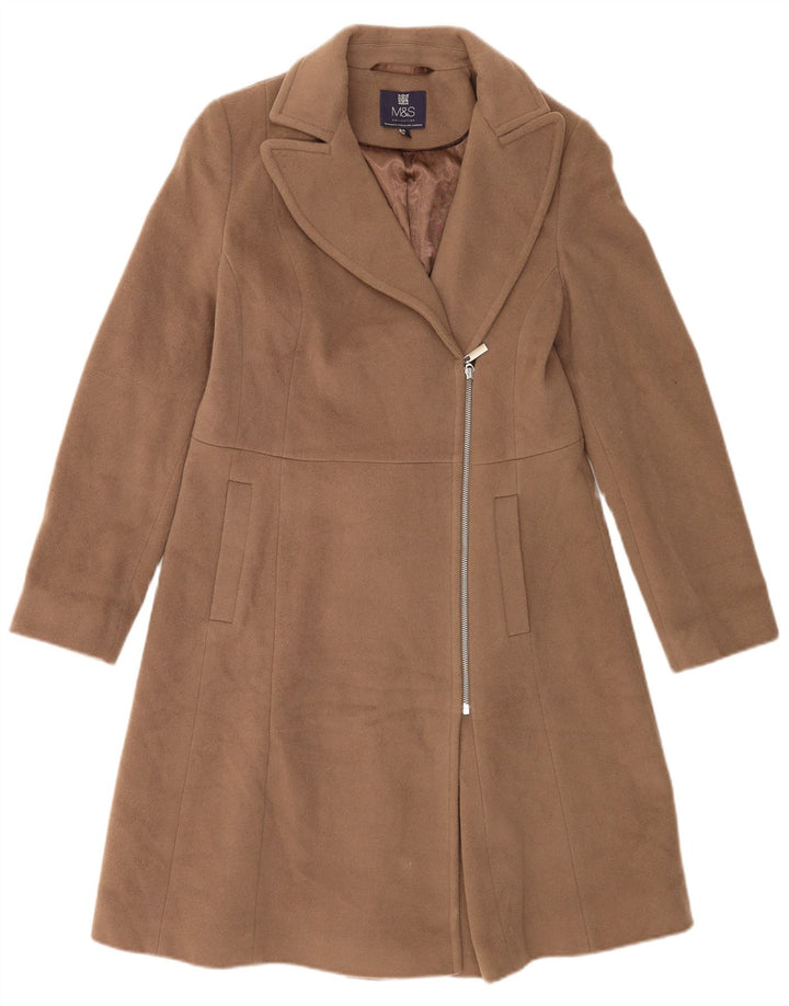 Marks & Spencer Γυναικείο Πανωφόρι UK 10 Small Beige Wool
