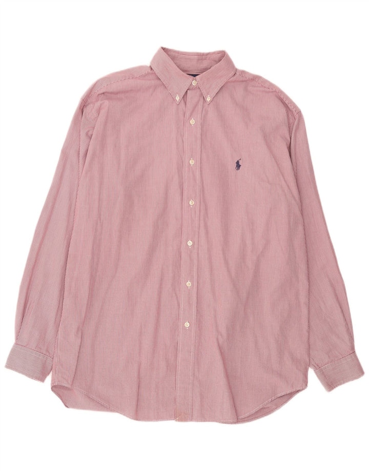 Ralph Lauren Ανδρικό πουκάμισο Blake Loose Fit Μεσαίο ροζ βαμβακερό