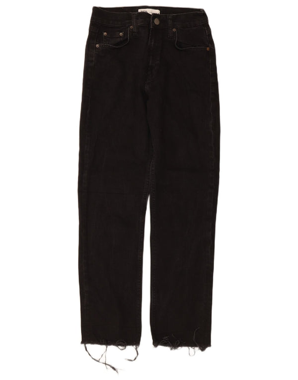 Zara Γυναικείο ίσιο τζιν EU 38 Small W28 L27 Μαύρο
