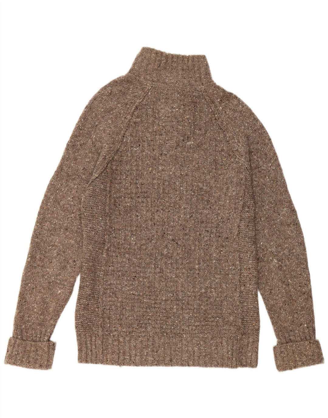 FAT FACE Ανδρικό πουλόβερ με λαιμό με κουμπιά από μαλλί με μικρούς γκρι