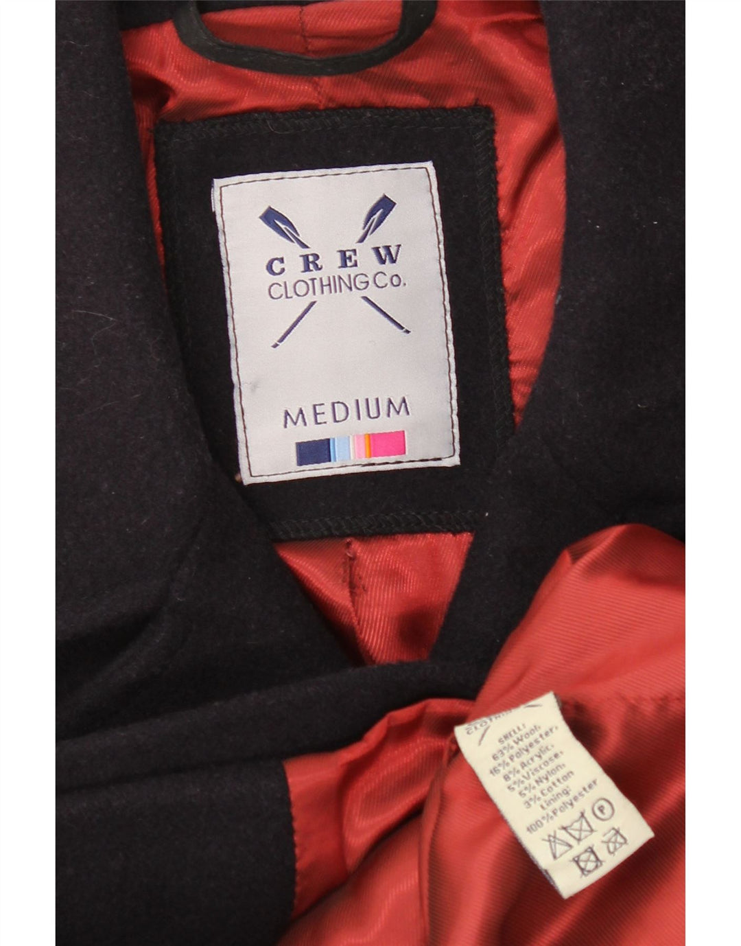 Crew Clothing Ανδρικό παλτό μπιζελιού UK 38 Medium Navy Blue