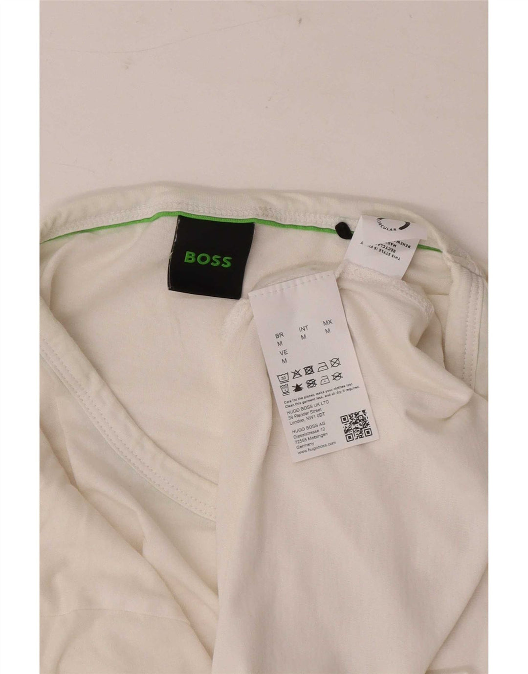 Ανδρικό T-Shirt Hugo Boss Τοπ μεσαίο λευκό βαμβακερό
