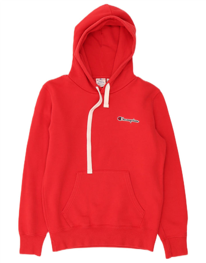 Champion Mens Hoodie Jumper Μικρό κόκκινο βαμβακερό