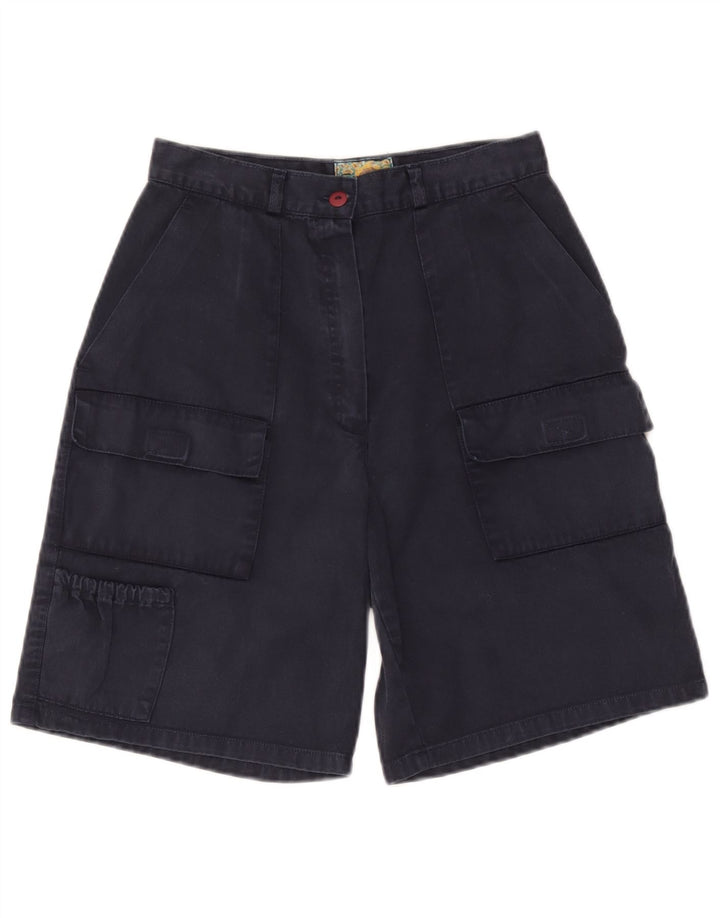 Vintage γυναικείο σορτς βερμούδα Cargo IT 44 Medium W28 Navy Blue Cotton