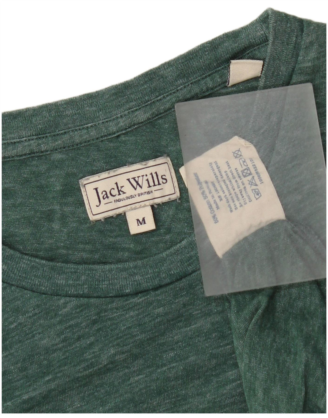 Ανδρικό T-Shirt Jack Wills Top Βαμβακερό μεσαίο πράσινο