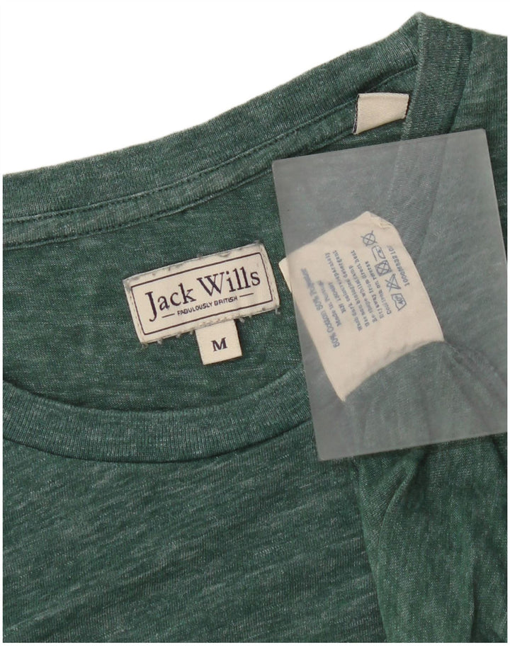 Ανδρικό T-Shirt Jack Wills Top Βαμβακερό μεσαίο πράσινο