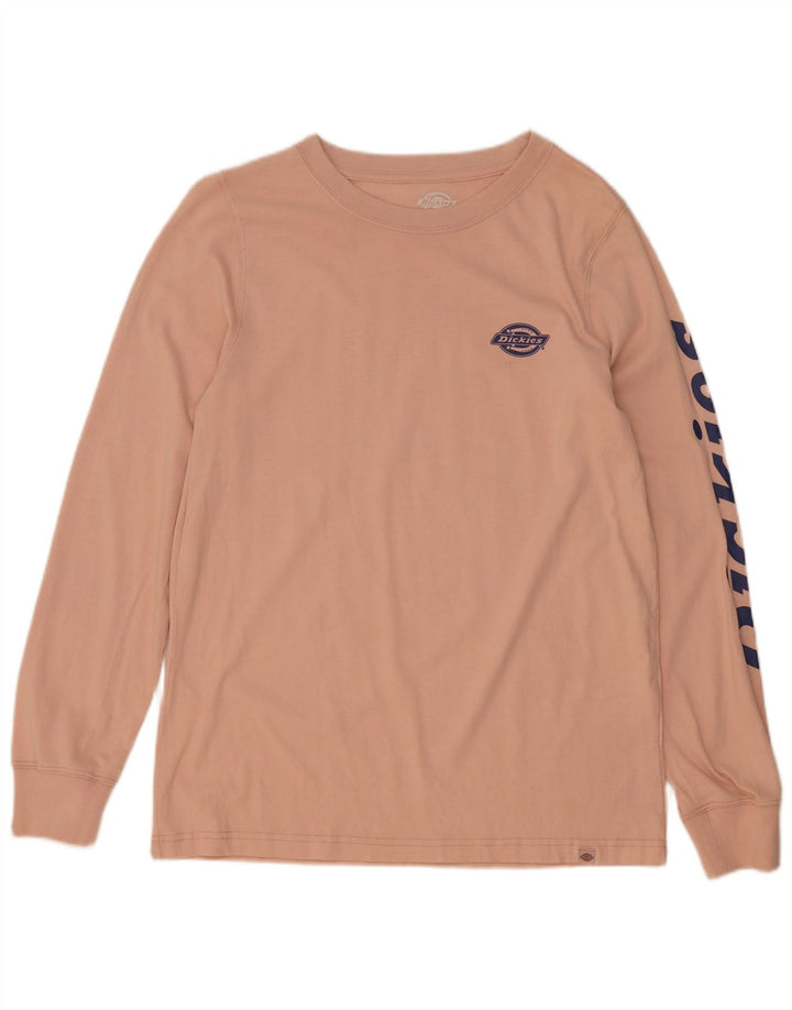 Dickies Γυναικείο Γραφικό Τοπ μακρυμάνικο UK 12 Medium Pink