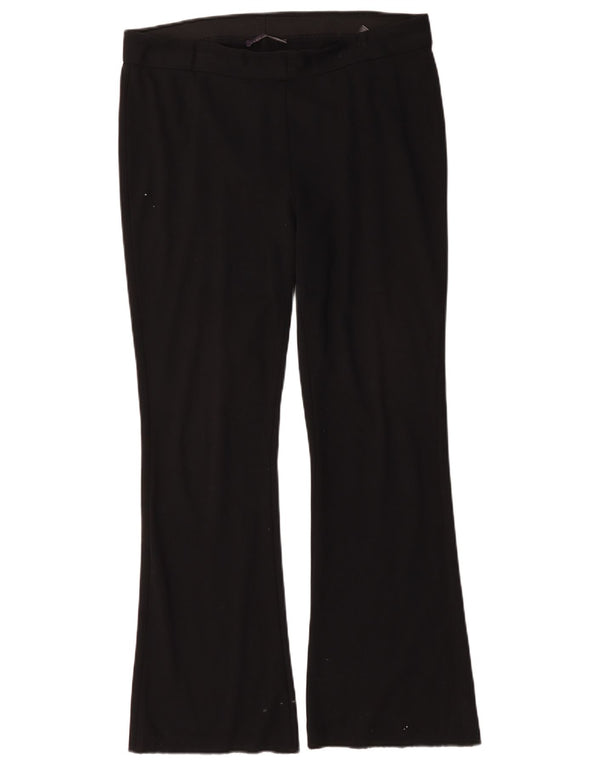 Marks & Spencer Womens Bootcut Casual Trousers UK 16 Large W36 L31 Black