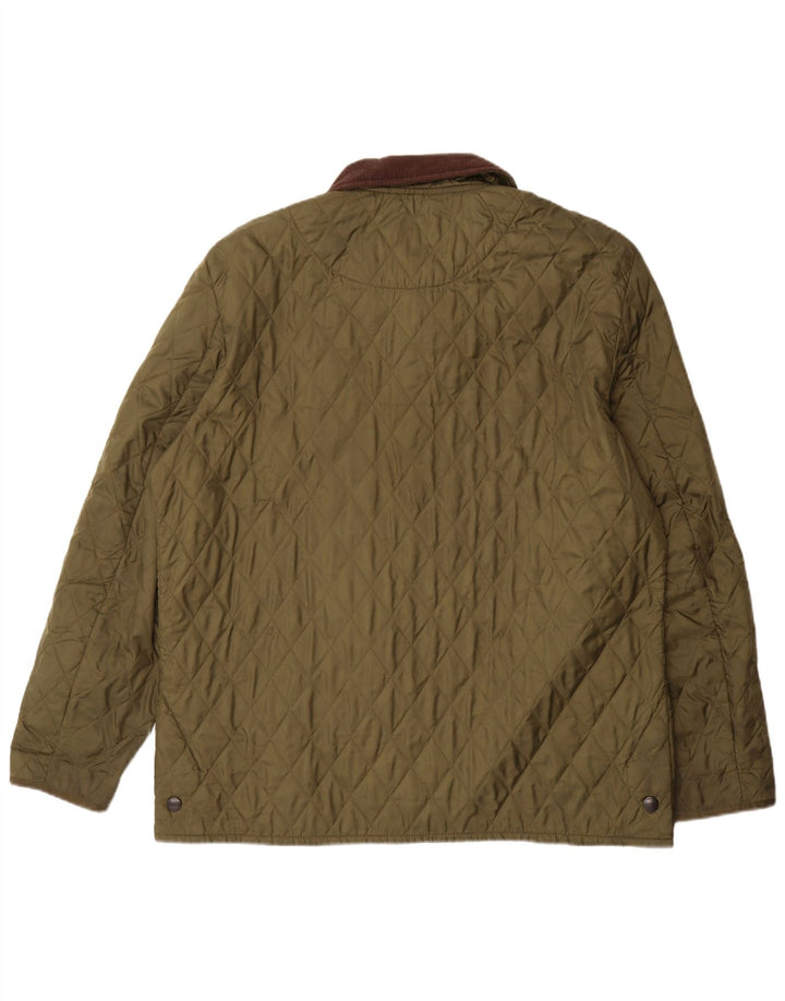 Ανδρικό καπιτονέ μπουφάν Barbour UK 42 XL Khaki Colourblock