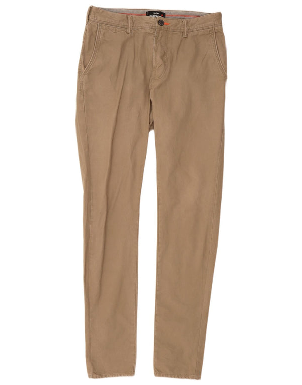 Ανδρικό Slim Chino Παντελόνι Superdry W32 L33 Μπεζ βαμβακερό