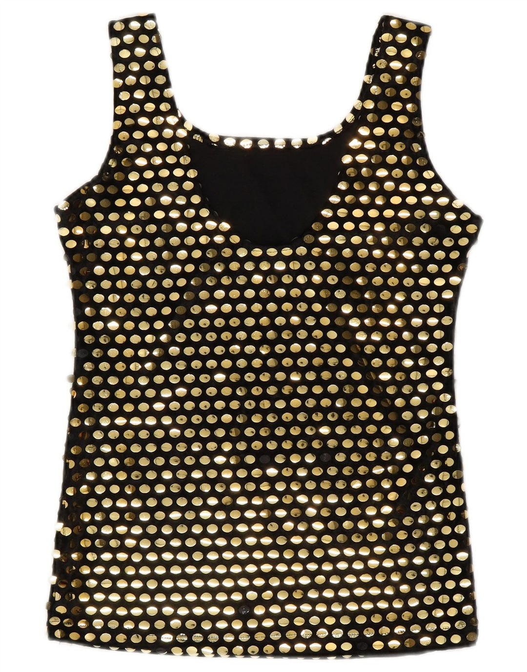 Vintage γυναικεία αμάνικη μπλούζα τοπ UK 10 Small Black Polyester