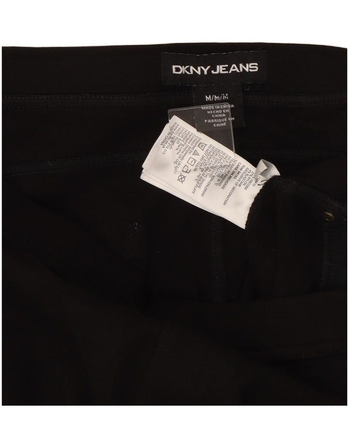 Dkny Γυναικείο Slim Casual Παντελόνι Medium W30 L27 Μαύρο βισκόζη