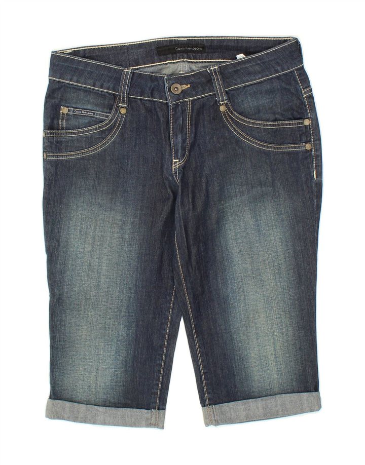 CALVIN KLEIN Womens Denim Shorts W27  Small Blue Cotton Vintage Calvin Klein and Second-Hand Calvin Klein from Messina Hembry 