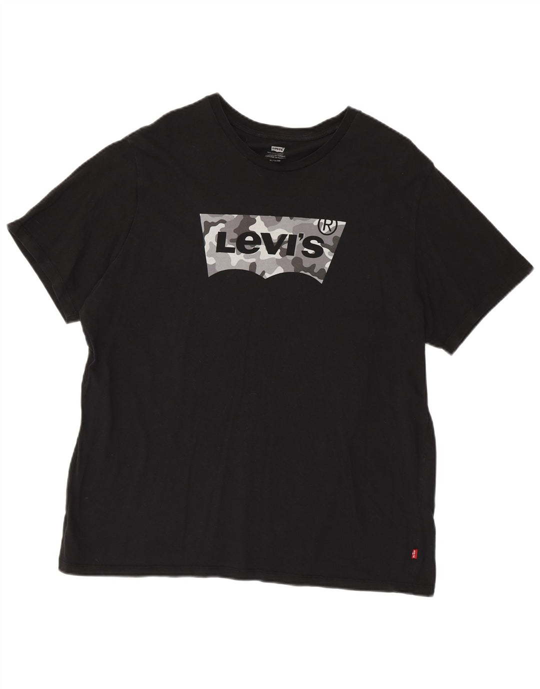 Ανδρικό γραφικό T-Shirt LEVI'S Top XL Μαύρο βαμβακερό