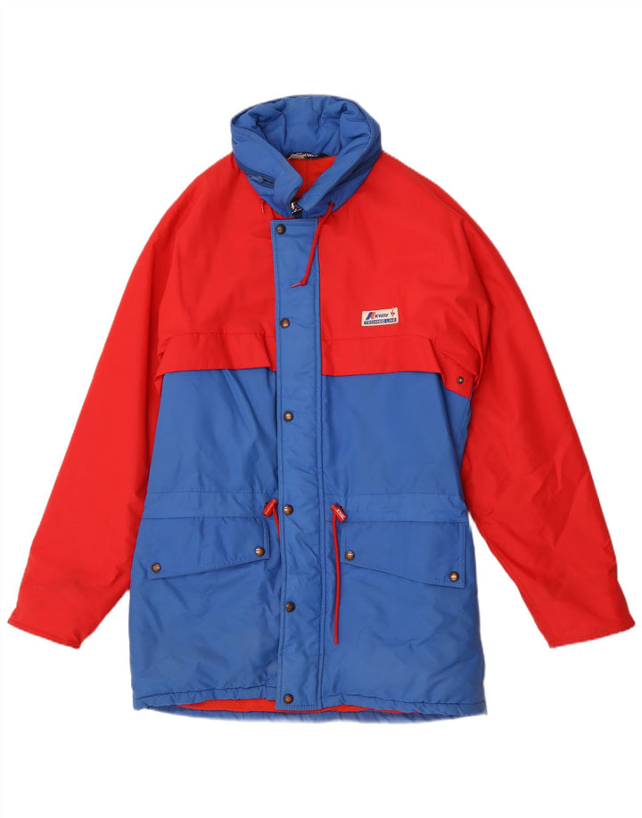 K-Way Ανδρικό μπουφάν σκι με κουκούλα EU 50 Large Red Colourblock