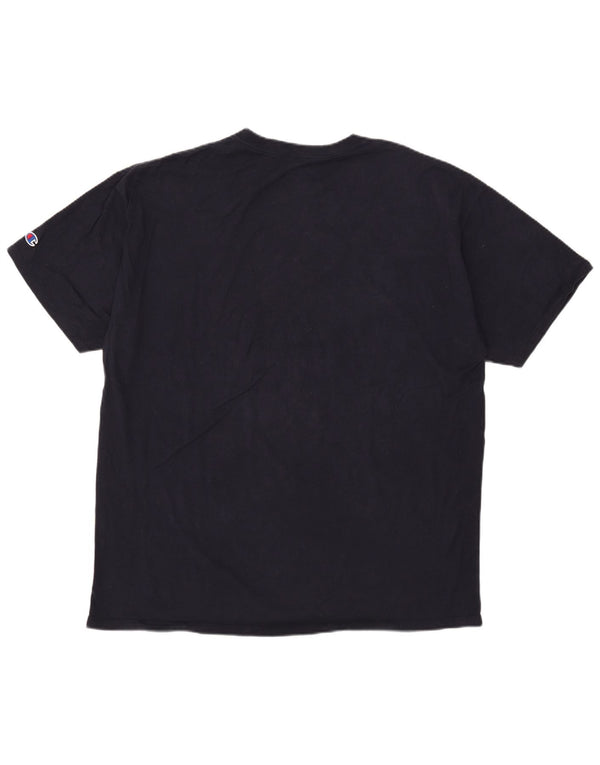 Ανδρικό T-Shirt Champion Top 2XL Navy Blue Cotton