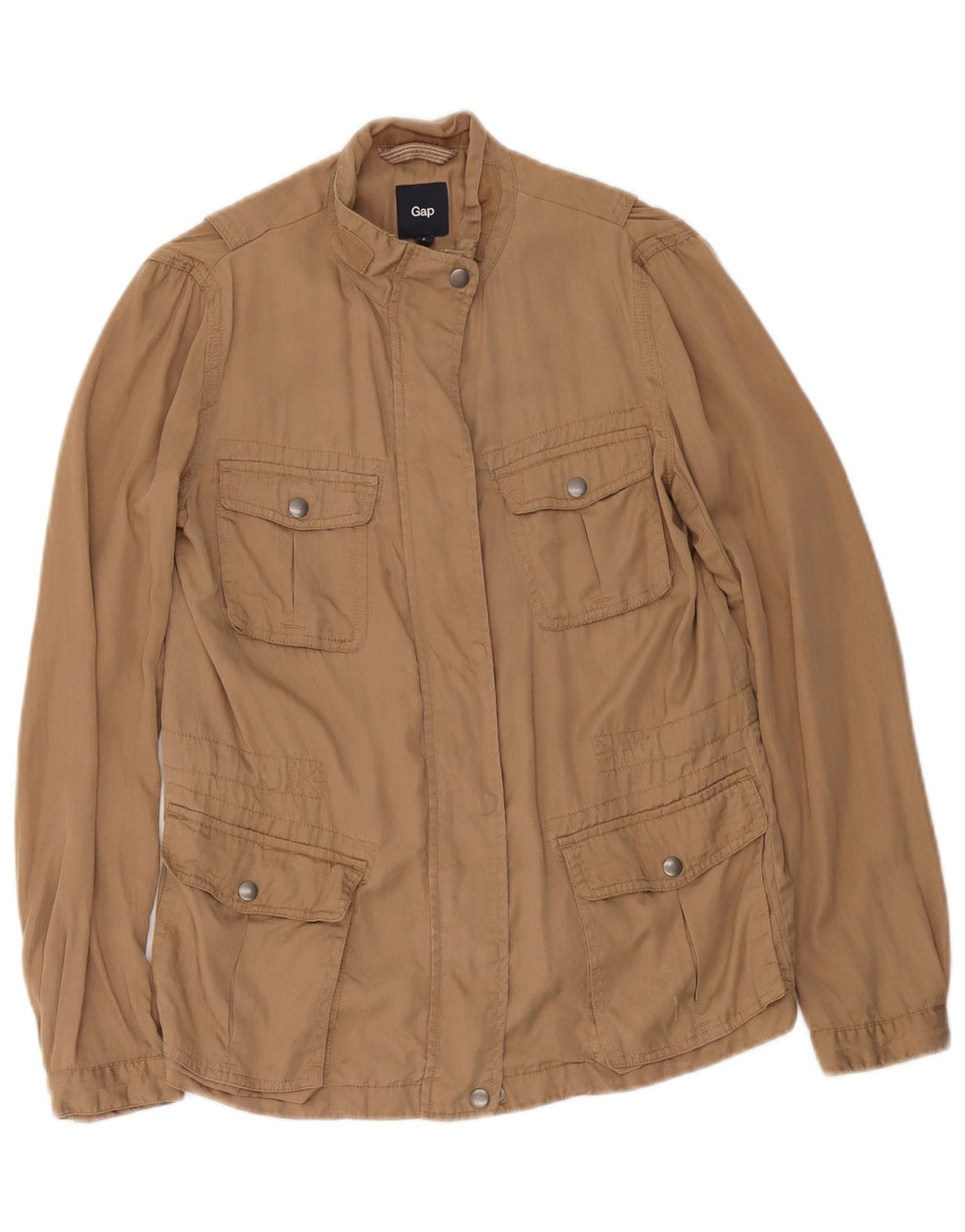 Gap Γυναικείο Utility Jacket UK 10 Small Beige Lyocell