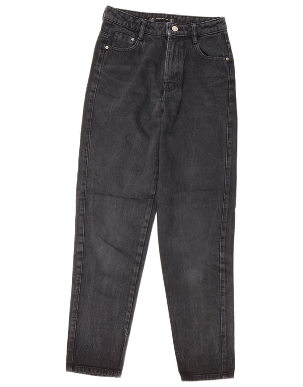 ZARA Γυναικείο Ψηλόμεσο Τζιν EU 32 2XS W22 L26 Μαύρο