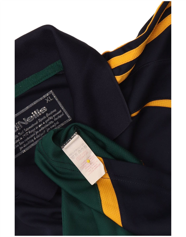 Ανδρικό μπλουζάκι πόλο O'Neills XL Navy Blue Colorblock Πολυεστέρας