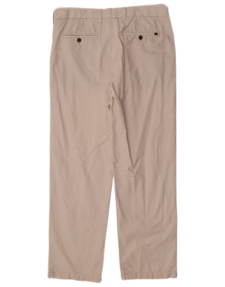Marks & Spencer Ανδρικό ίσιο κανονικό παντελόνι Chino W36 L31 Off White