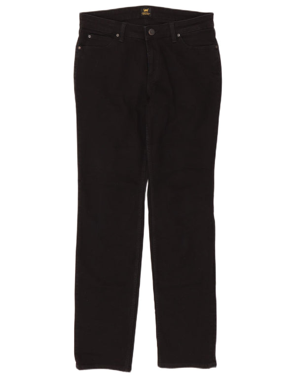 Lee Womens Marion Straight Jeans W31 L33 Μαύρο βαμβακερό