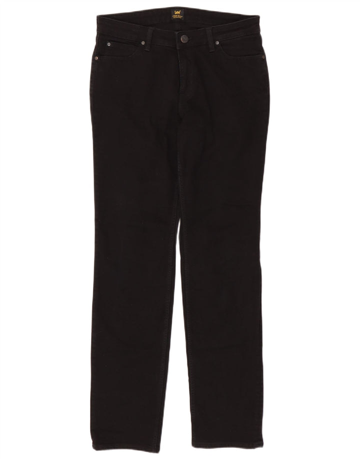 Lee Womens Marion Straight Jeans W31 L33 Μαύρο βαμβακερό