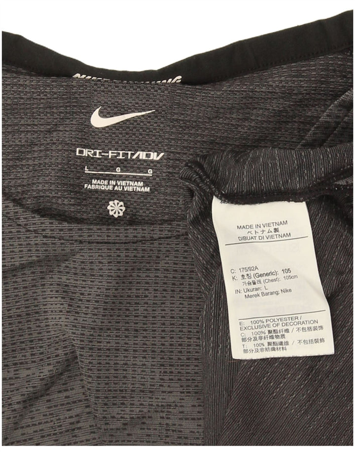 Ανδρικό μπλουζάκι Nike Dri Fit Top Large Grey Polyester Sports