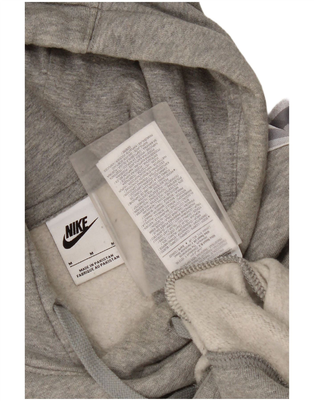 Ανδρικό γραφικό φούτερ Nike, βαμβακερό μεσαίο γκρι