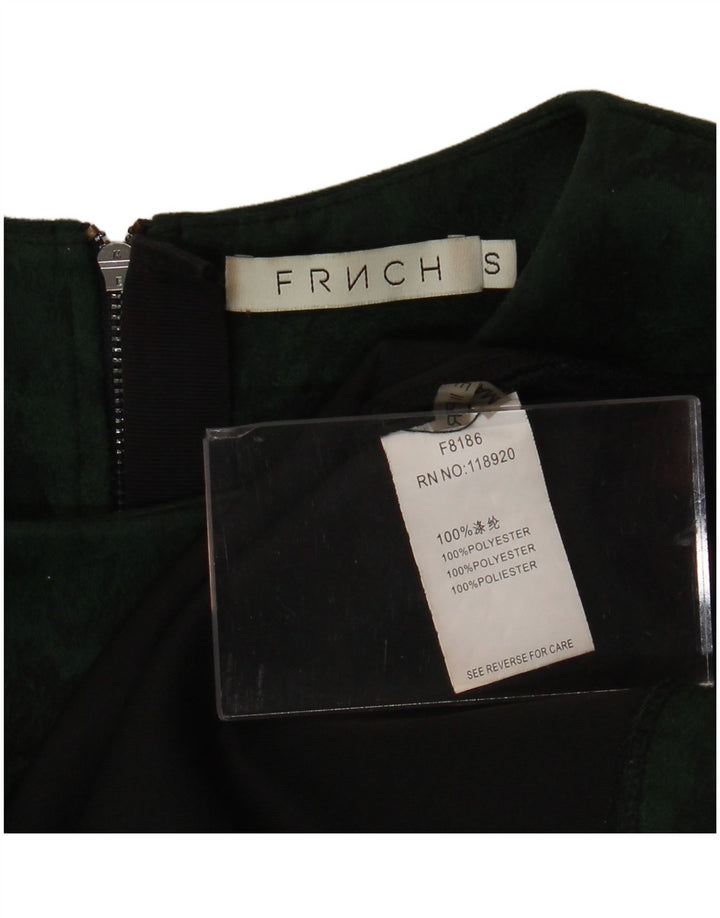 FRNCH Γυναικεία Crop Μπλούζα Τοπ UK 16 Small Green Floral Polyester