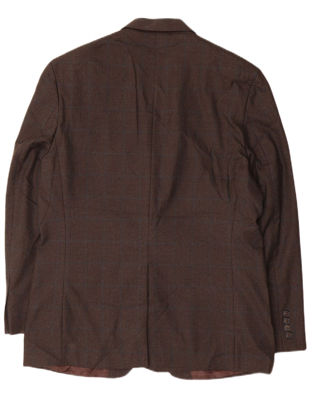 Chaps Ανδρικό μπουφάν σακάκι με 2 κουμπιά UK 40 Large Brown Check Polyester